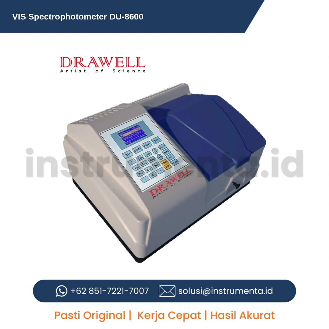 Agen Resmi VIS Spectrophotometer DU-8600 | Alat Uji Spektrofotometri Cahaya Tampak (Visible)